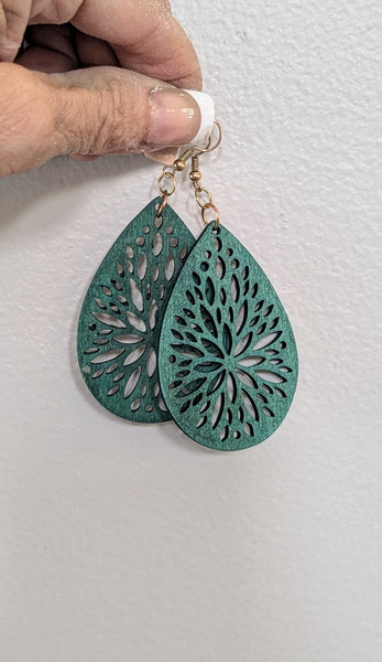 Earrings - Indigo Dyed
