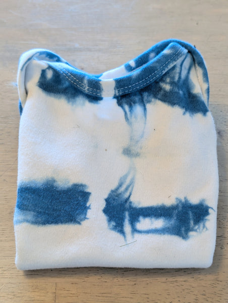 Baby Onesie - Indigo Dyed