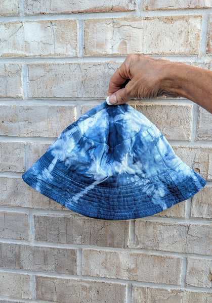 Bucket Hat- Indigo Dyed