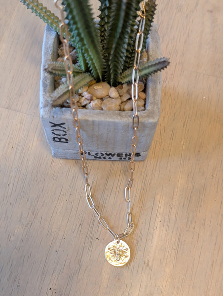 Bee Medallion Necklace