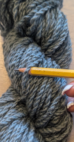 Icelandic Wool Yarn -  Indigo Dyed