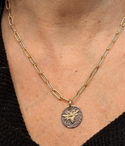 Bee Medallion Necklace