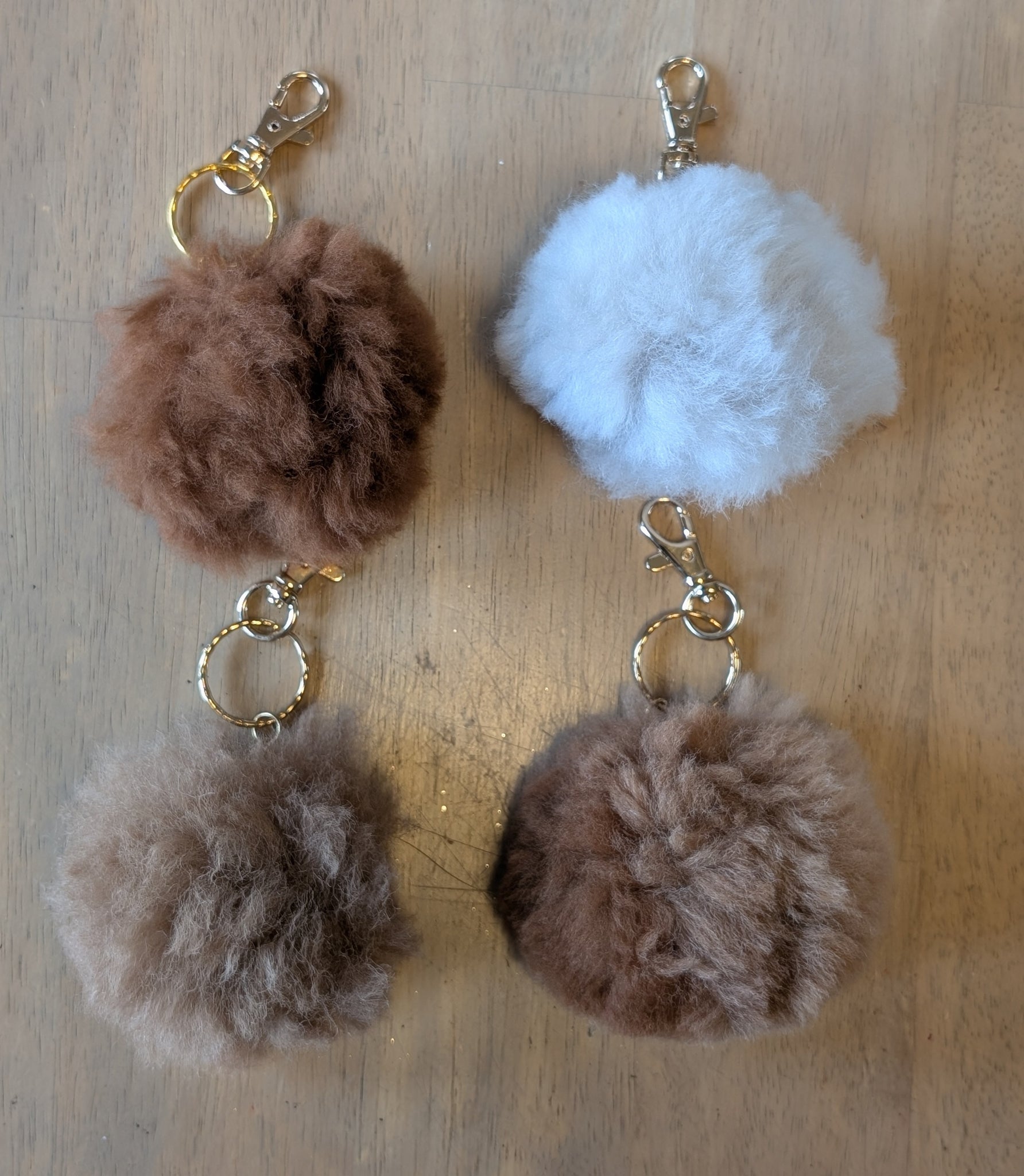 Alpaca Fluffball Keychain