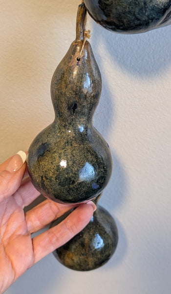 Indigo Dyed Hanging Mini Gourds