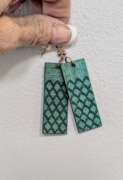Earrings - Indigo Dyed