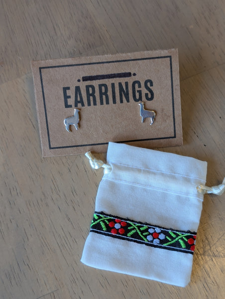 Silver Alpaca Earrings