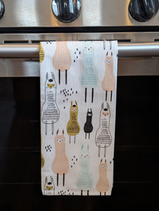 Alpaca Mid-Mod Tea Towel