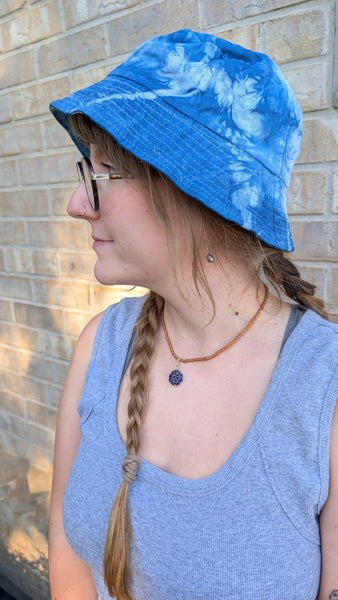 Bucket Hat- Indigo Dyed