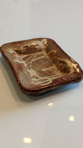 Handmade ceramic soap dish/trinket holder